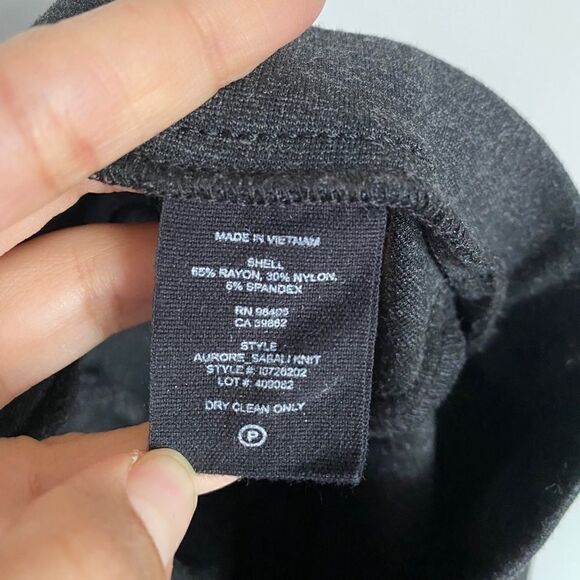 Theory Aurore Charcoal Sabali Knit Pants - Picture 6 of 8